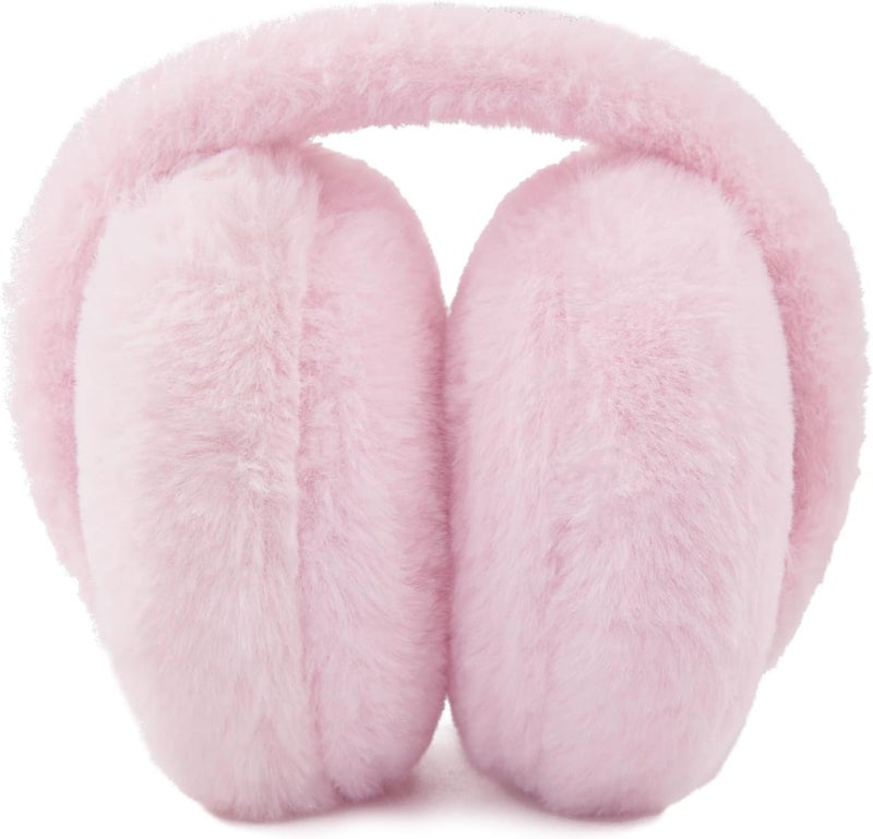 YATANAM Women Ear Muffs Winter Girls White Earmuffs Fuzzy Kids Black Ear Muff Cute Fluffy Ear Warmers Foldable Ear Covers Boy - Image 2